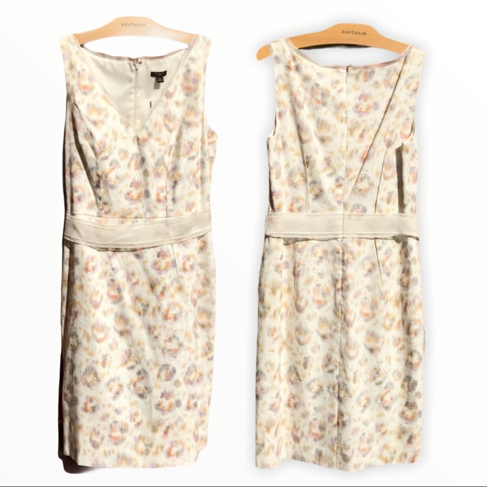 Ann Taylor beige linen dress